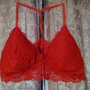 American Eagle Red Sexy Bralette